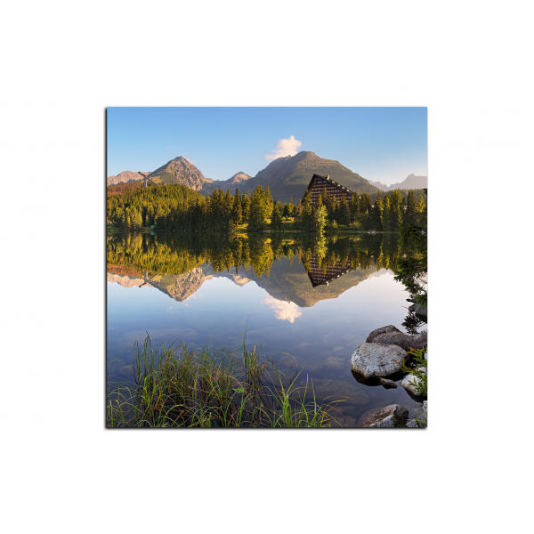 Obraz na plátně - Štrbské pleso - čtverec
